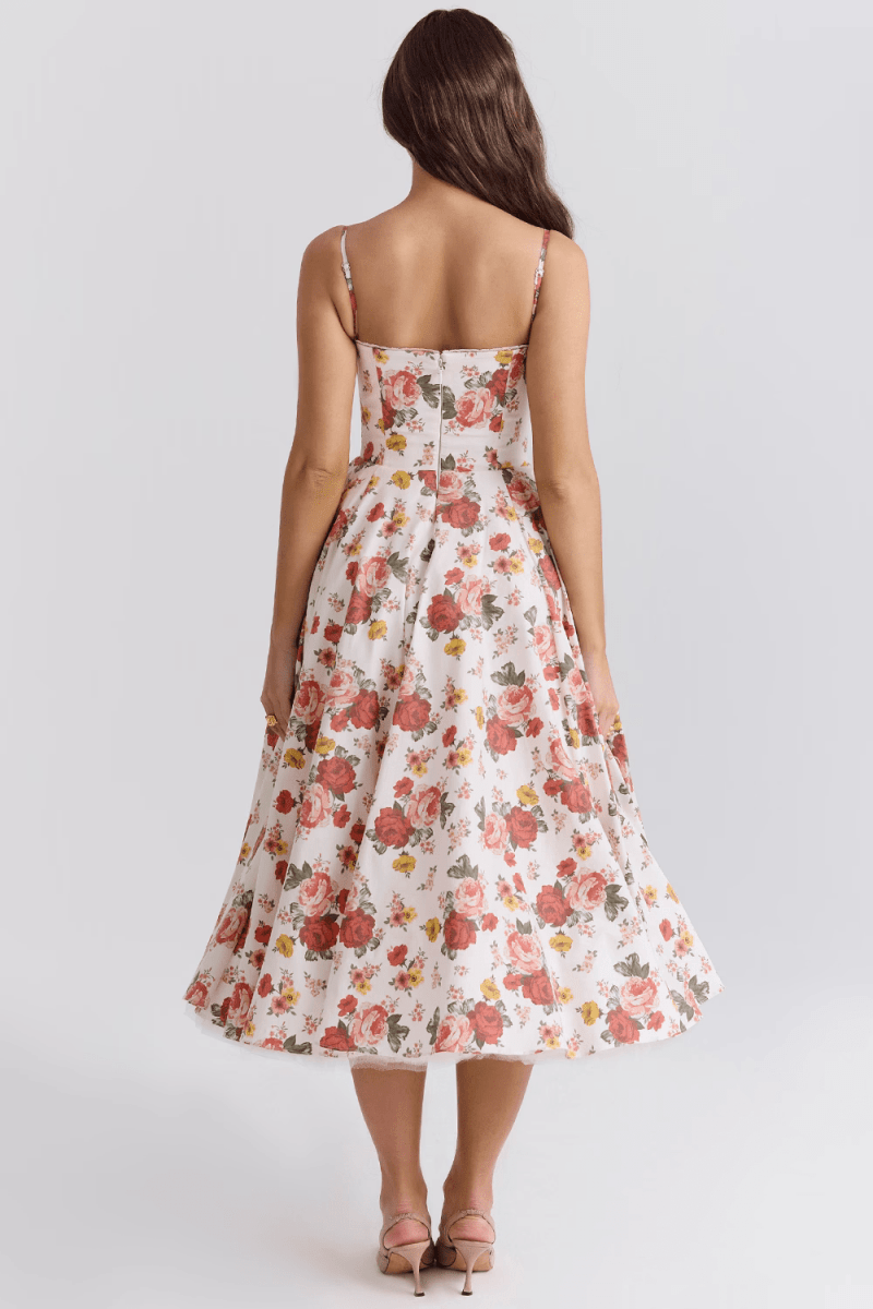 Vestido Midi Cloe - Camada Dupla - Mariana Modas