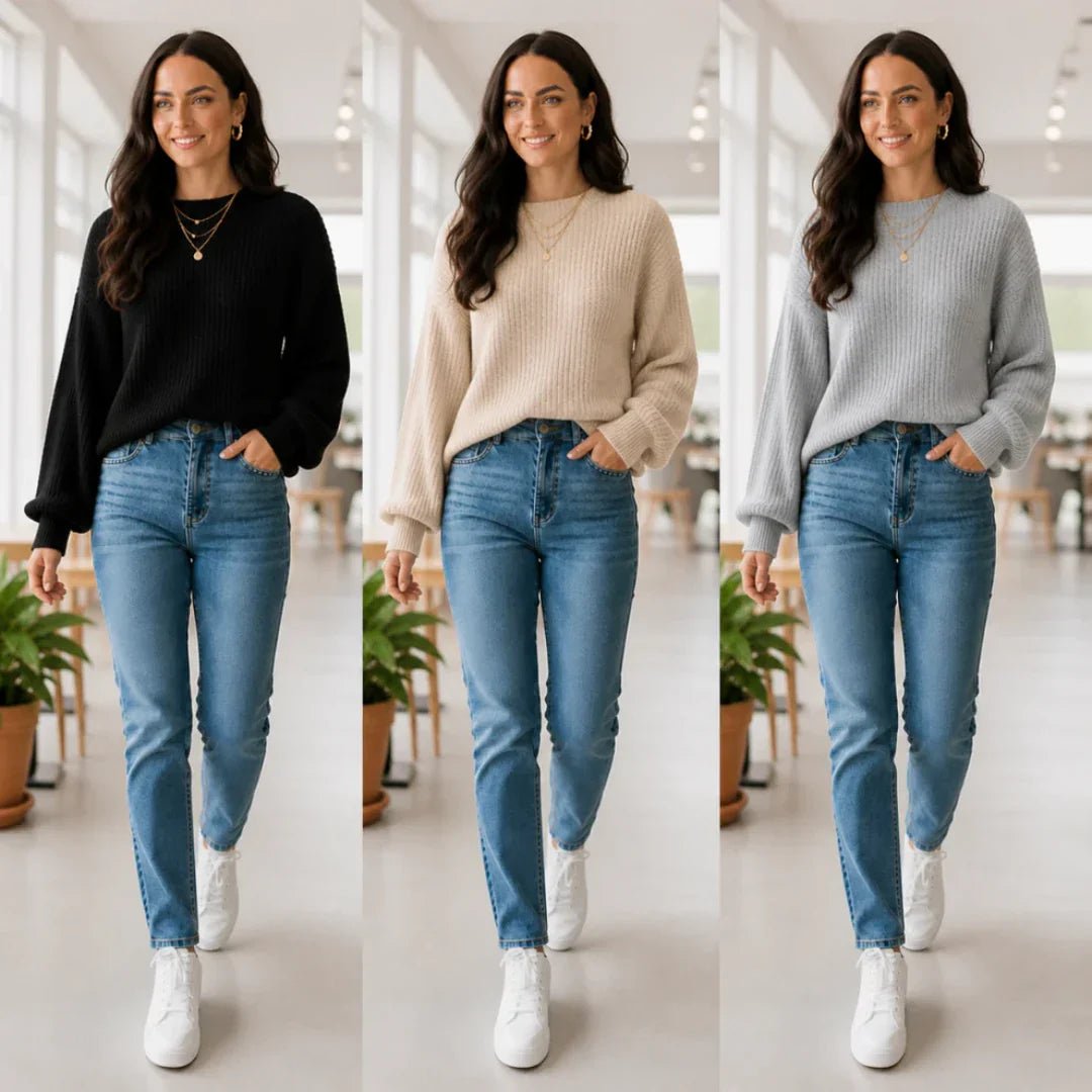 (KIT COM 3) Suéter Tricot Feminino | PROMOÇÃO OUTONO - Mariana Modas