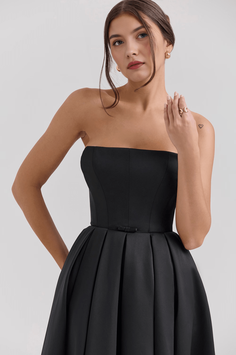 Vestido Bustier Celeste - Mariana Modas