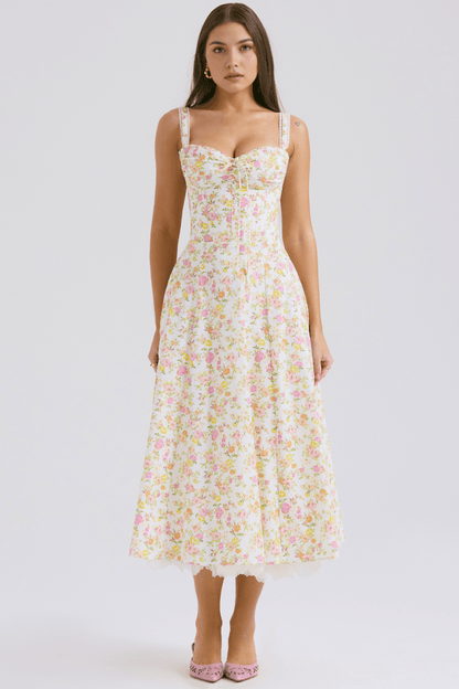 Vestido Bustier de Renda Valentina - Mariana Modas