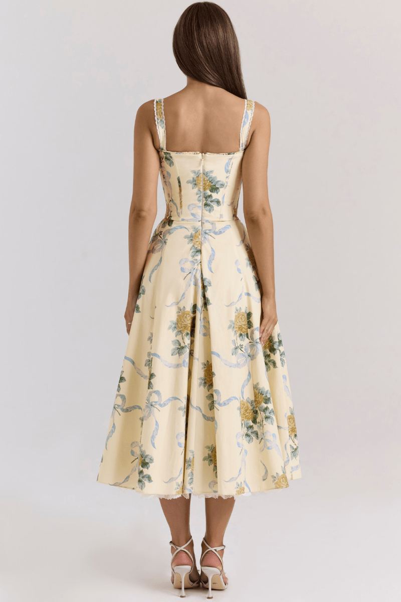 Vestido Bustier de Renda Valentina - Mariana Modas