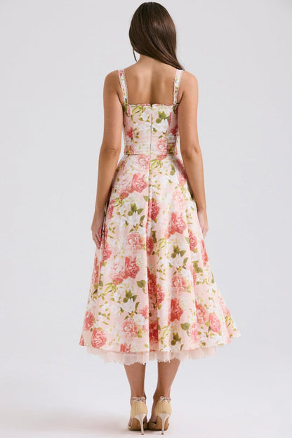 Vestido Bustier de Renda Valentina - Mariana Modas