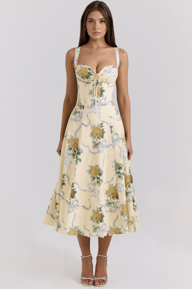 Vestido Bustier de Renda Valentina - Mariana Modas