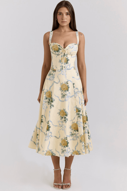 Vestido Bustier de Renda Valentina - Mariana Modas