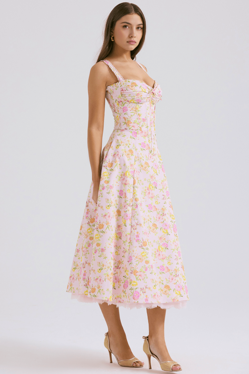 Vestido Bustier de Renda Valentina - Mariana Modas