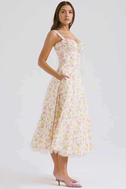 Vestido Bustier de Renda Valentina - Mariana Modas