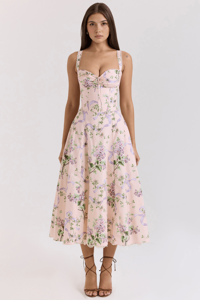 Vestido Bustier de Renda Valentina - Mariana Modas
