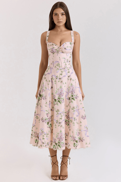 Vestido Bustier de Renda Valentina - Mariana Modas