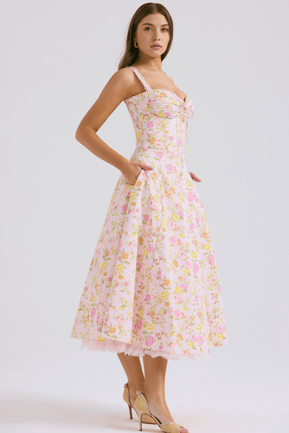 Vestido Bustier de Renda Valentina - Mariana Modas