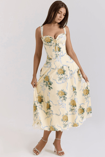 Vestido Bustier de Renda Valentina - Mariana Modas