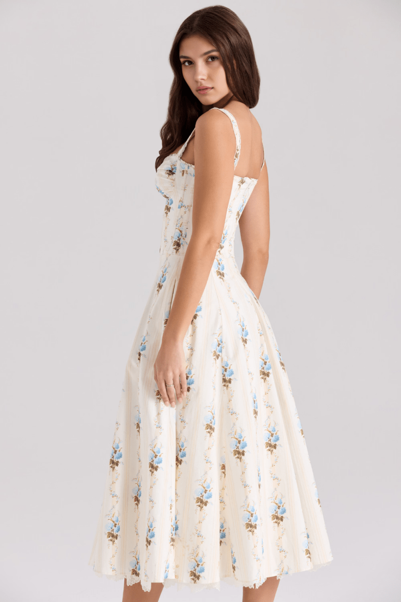 Vestido Bustier de Renda Valentina - Mariana Modas