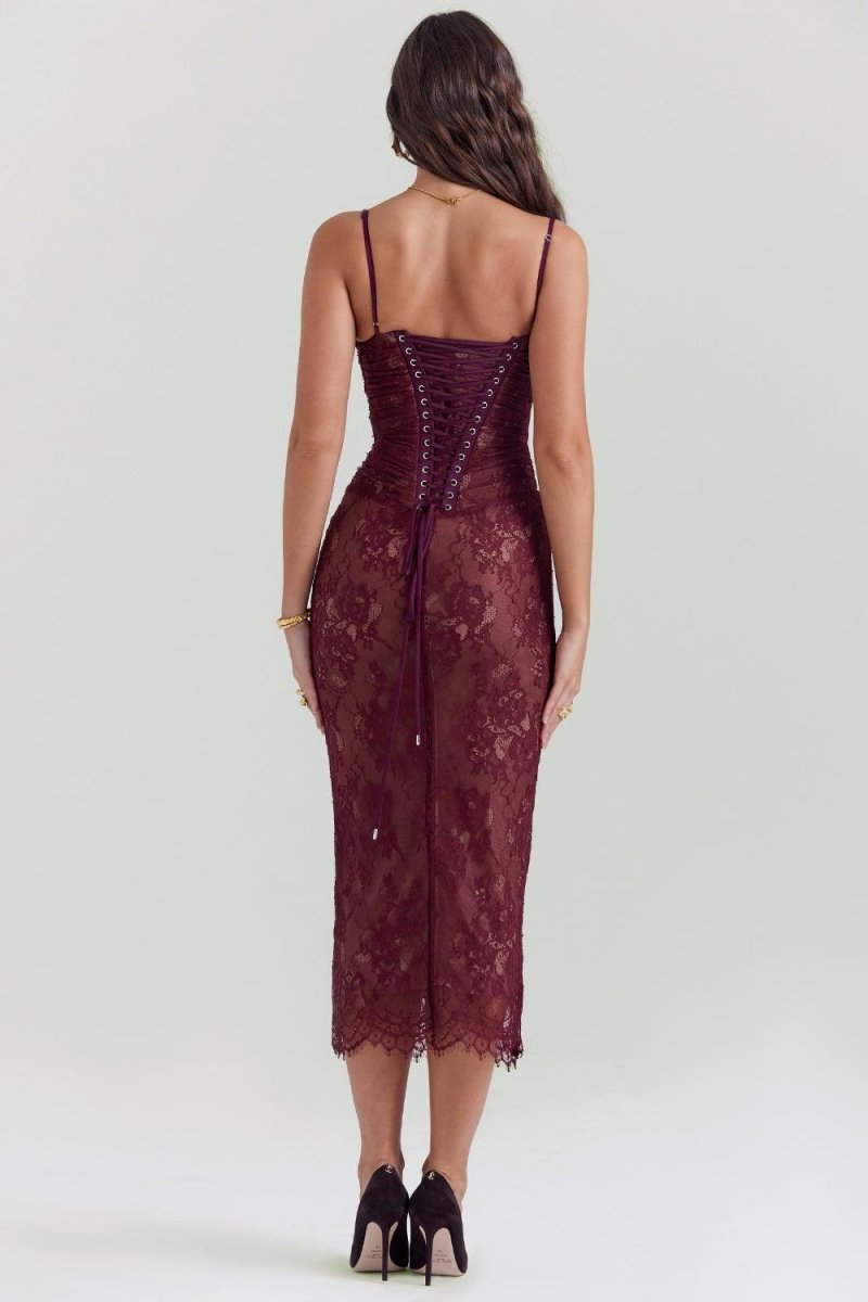 Vestido Corset de Renda Alice - Mariana Modas