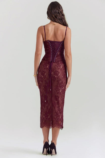 Vestido Corset de Renda Alice - Mariana Modas
