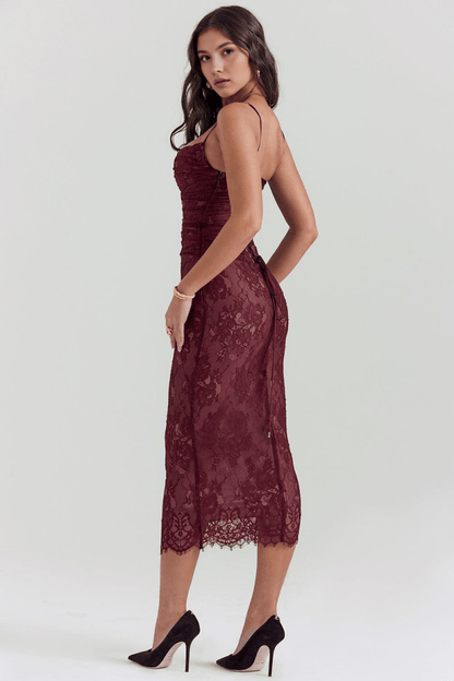 Vestido Corset de Renda Alice - Mariana Modas