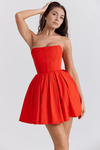 Vestido Curto Celeste - Mariana Modas