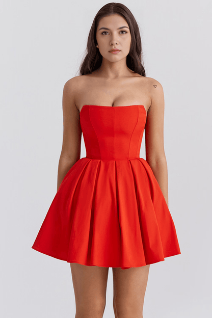 Vestido Curto Celeste - Mariana Modas