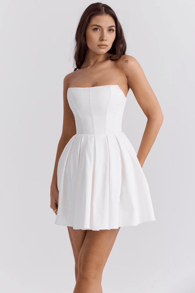 Vestido Curto Celeste - Mariana Modas