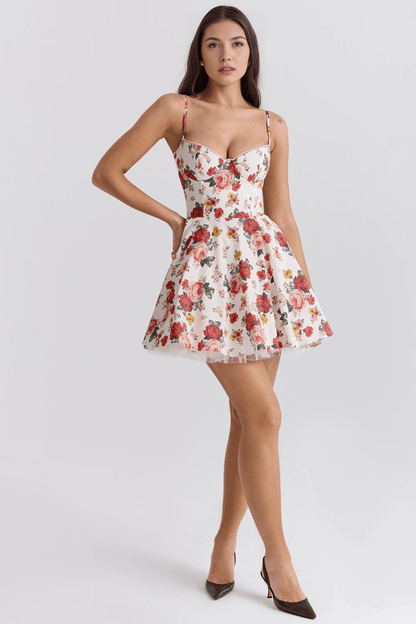 Vestido Curto Cloe - Camada Dupla - Mariana Modas