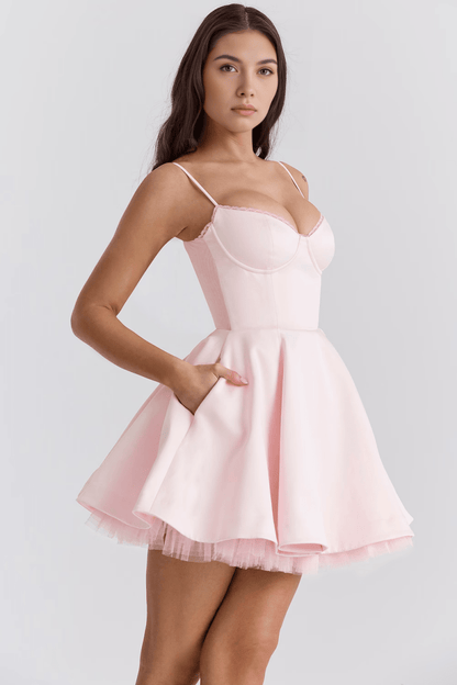 Vestido Curto de Camada Dupla Cloe - Mariana Modas