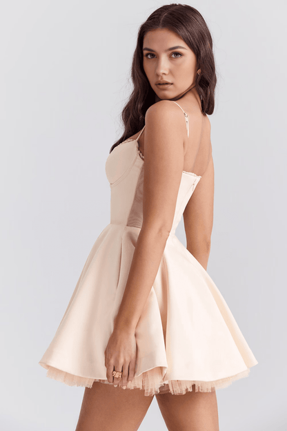 Vestido Curto de Camada Dupla Cloe - Mariana Modas