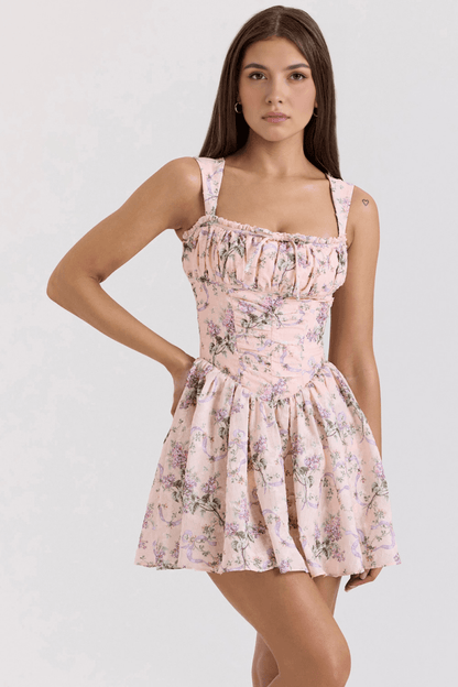 Vestido Curto de Poliéster - Mariana Modas