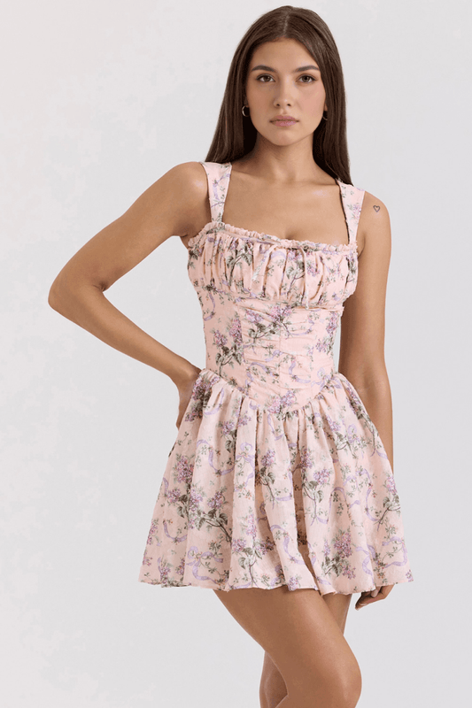 Vestido Curto de Poliéster - Mariana Modas