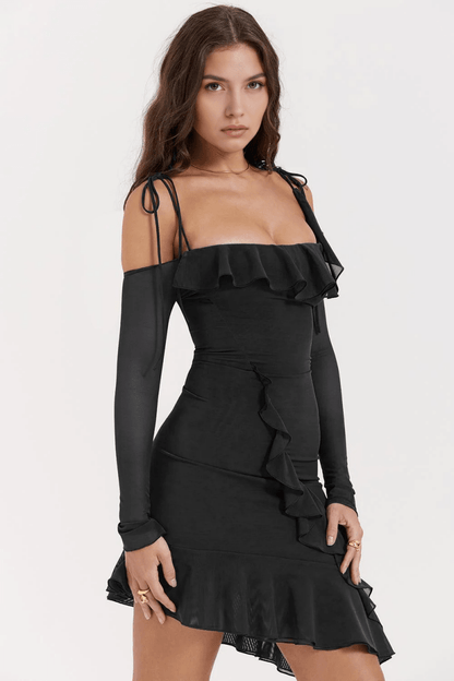 Vestido Curto Preto Doce - Mariana Modas