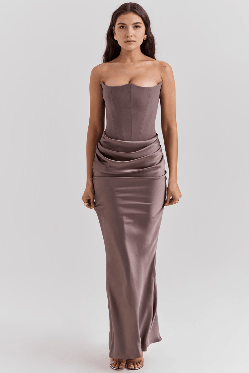 Vestido Longo Modelador Lily - Mariana Modas