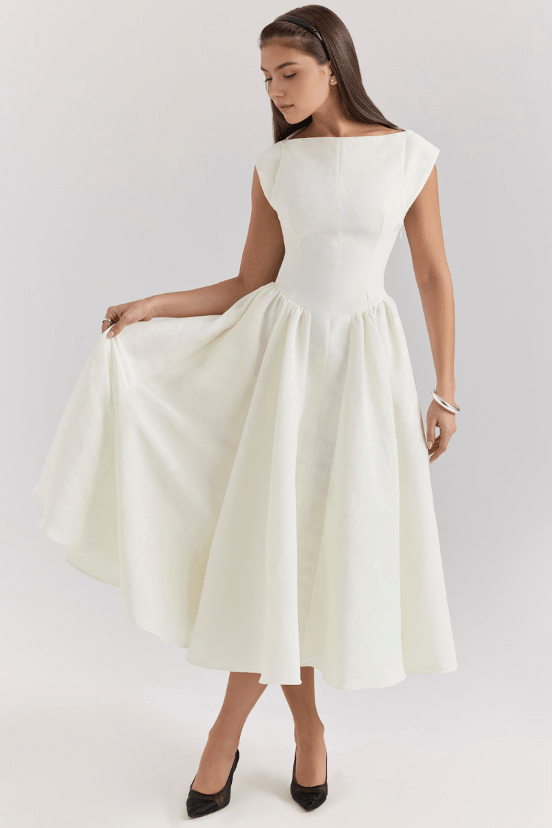 Vestido Midi Agnes - Mariana Modas
