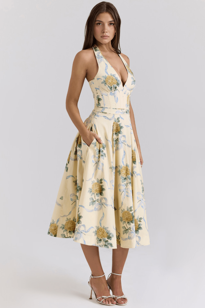 Vestido Midi Bianca - Mariana Modas