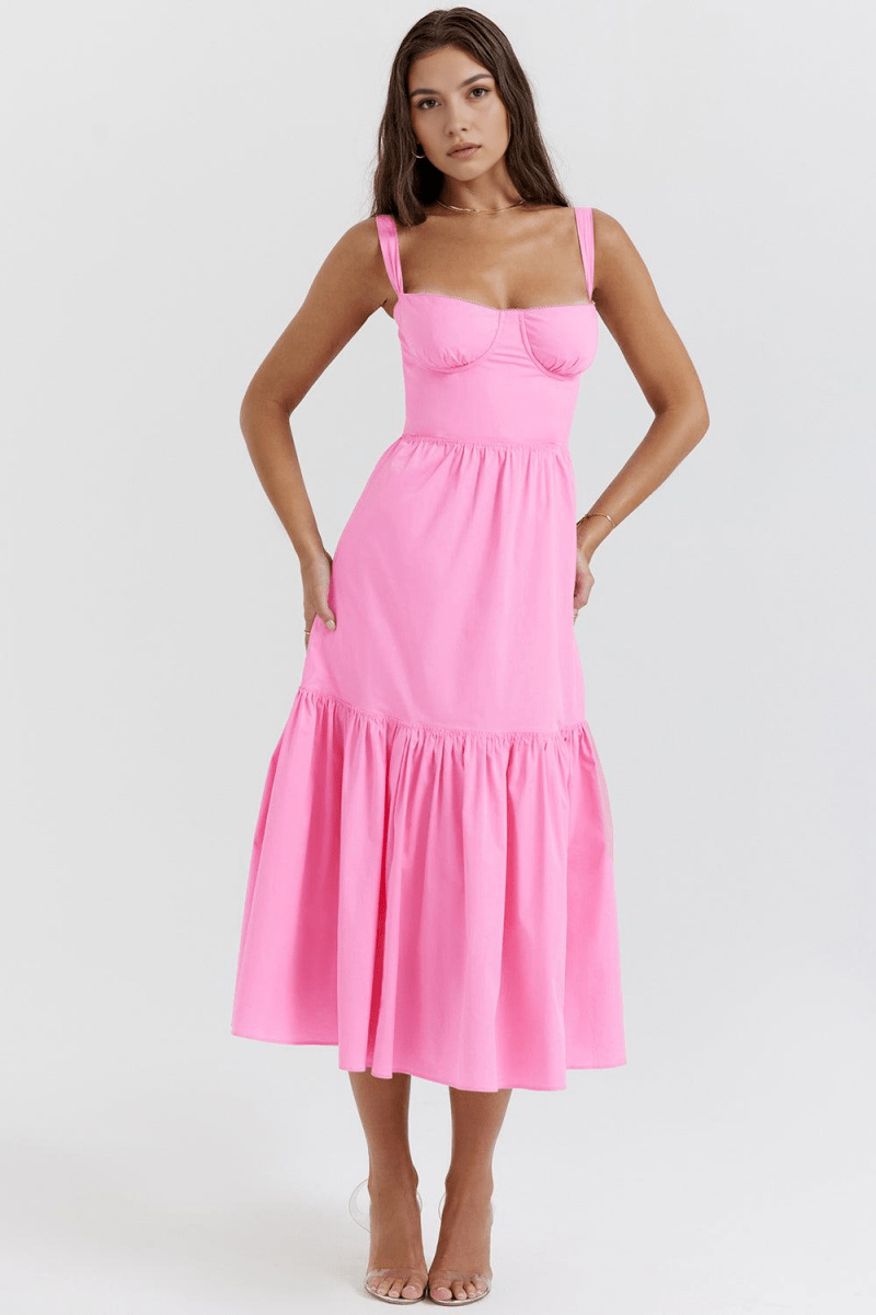 Vestido Midi Camille - Mariana Modas