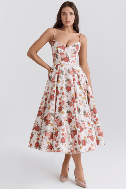 Vestido Midi Cloe - Camada Dupla - Mariana Modas