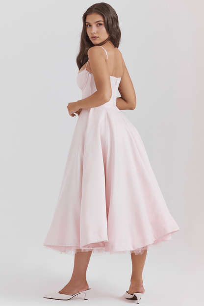 Vestido Midi Cloe - Camada Dupla - Mariana Modas