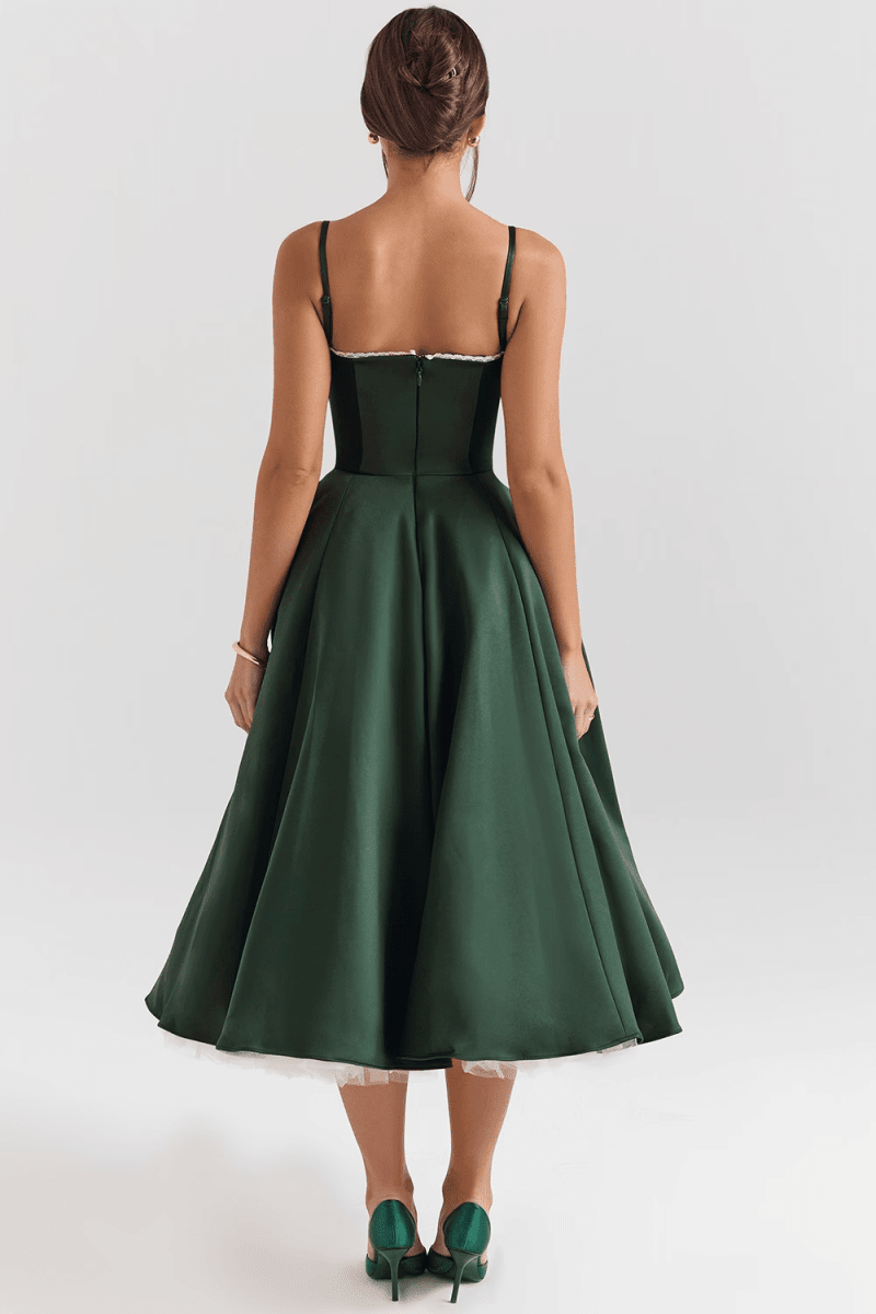 Vestido Midi Cloe - Camada Dupla - Mariana Modas