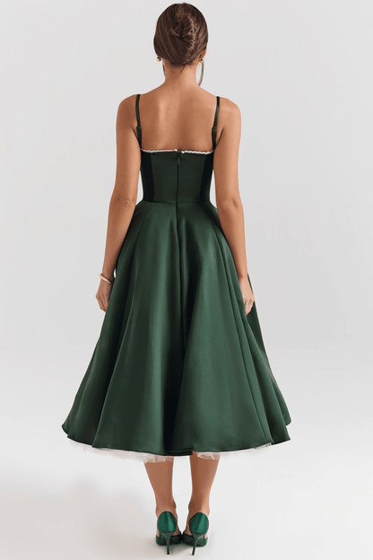 Vestido Midi Cloe - Camada Dupla - Mariana Modas