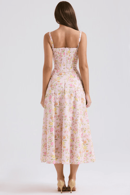 Vestido Midi Louise com Corset Removível - Mariana Modas