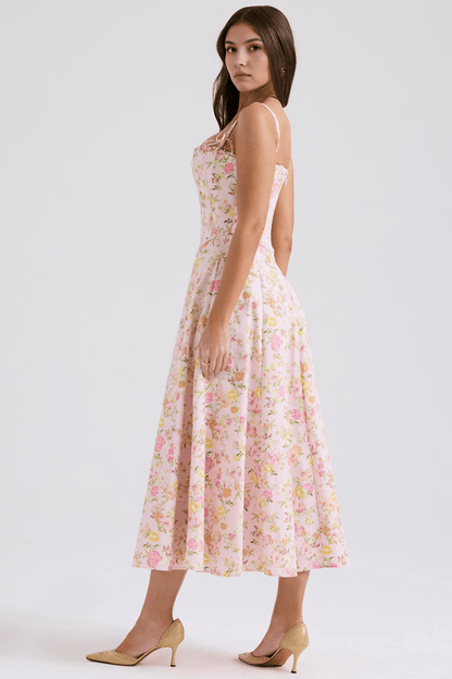 Vestido Midi Louise com Corset Removível - Mariana Modas