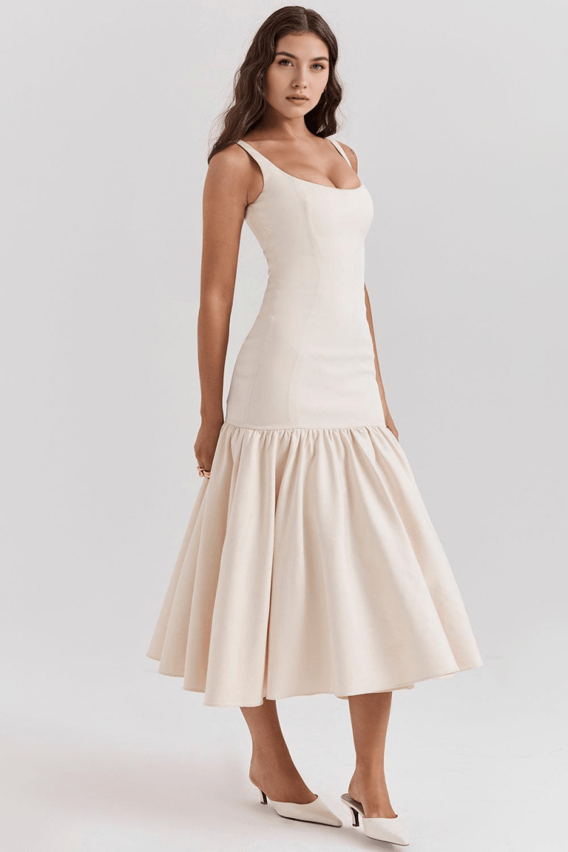 Vestido Midi Magda - Mariana Modas