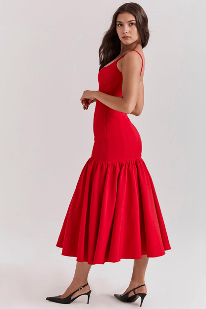 Vestido Midi Magda - Mariana Modas