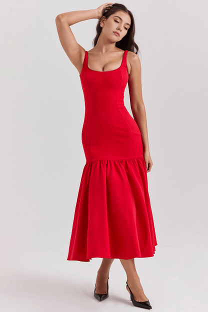 Vestido Midi Magda - Mariana Modas