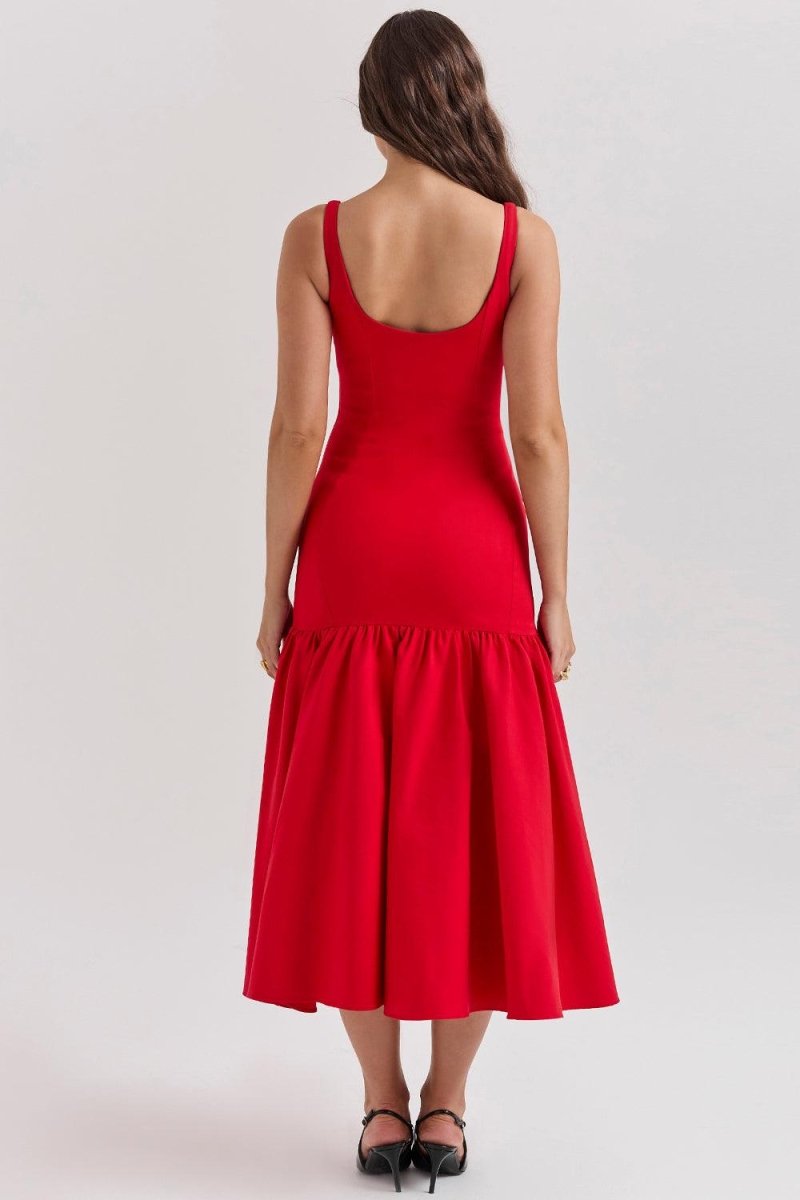 Vestido Midi Magda - Mariana Modas