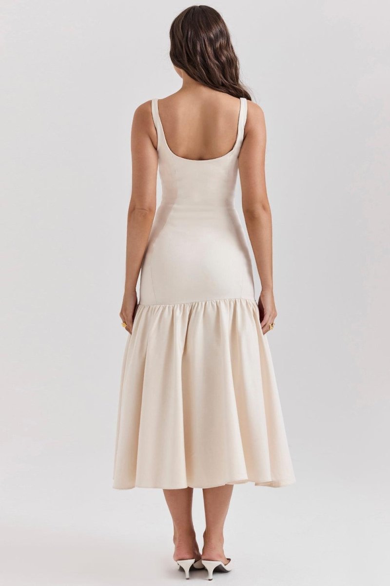 Vestido Midi Magda - Mariana Modas