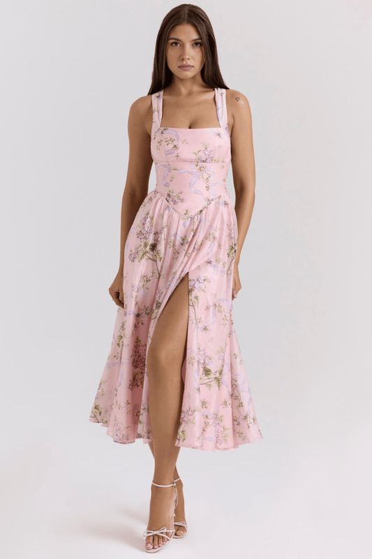 Vestido Midi Melina - Mariana Modas