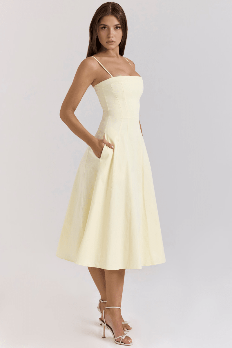 Vestido Midi Yara - Mariana Modas