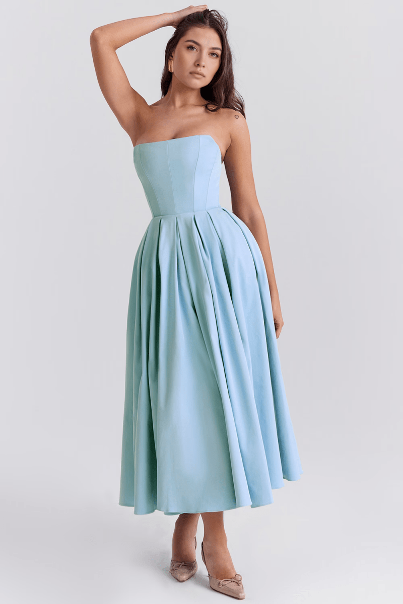 Vestido Modelador Celeste - Mariana Modas