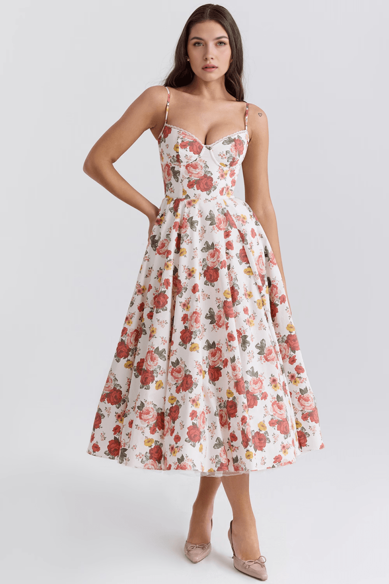Vestido Modelador de Camada Dupla Cloe - Mariana Modas