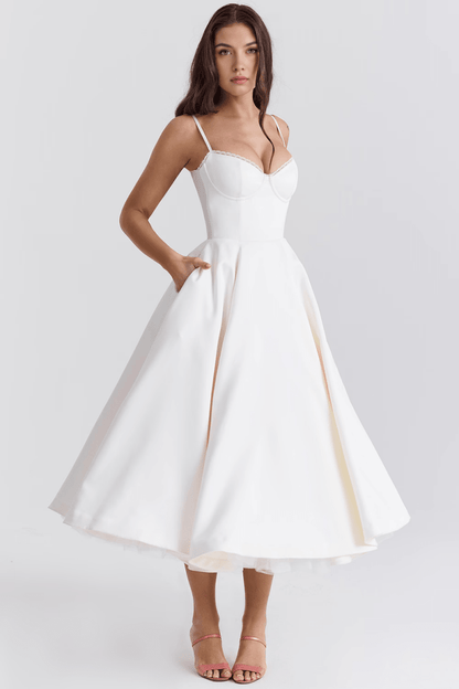 Vestido Modelador de Camada Dupla Cloe - Mariana Modas