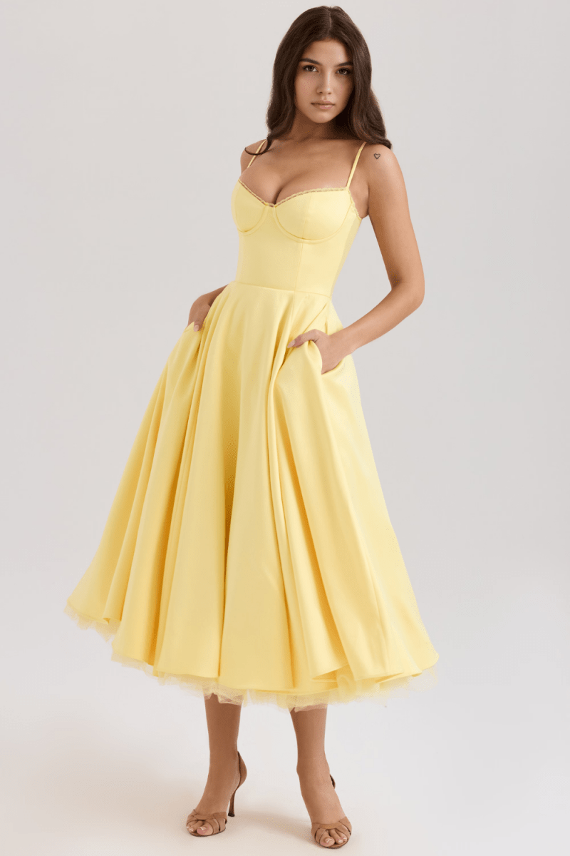 Vestido Modelador de Camada Dupla Cloe - Mariana Modas