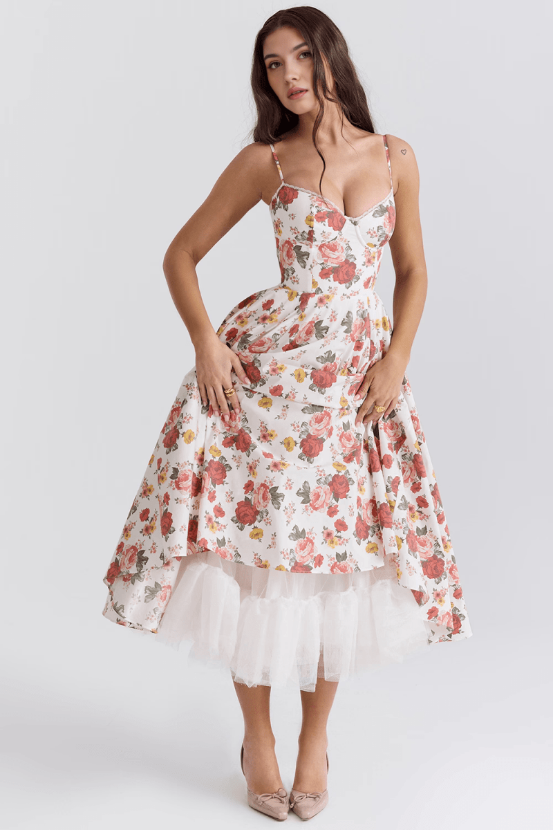 Vestido Modelador de Camada Dupla Cloe - Mariana Modas