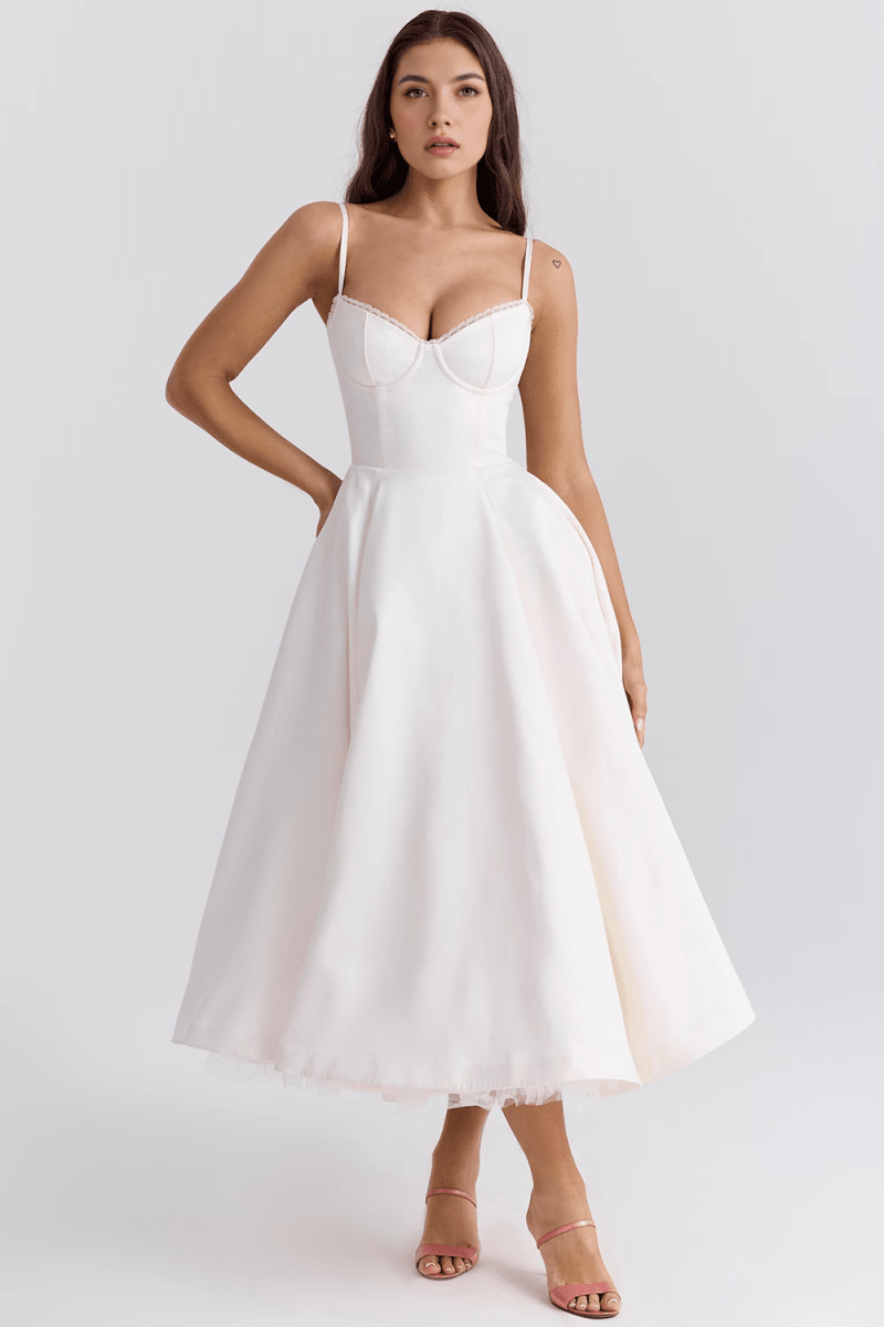 Vestido Modelador de Camada Dupla Cloe - Mariana Modas